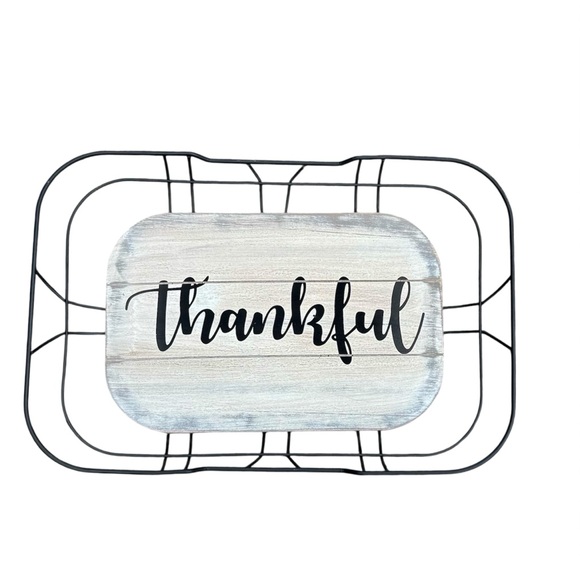 Other - Thankful Farmhouse Decorative Tray